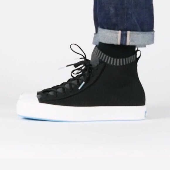 NEW Native Women Unisex Jefferson 2.0 High Top Knit Slip On Active Sneaker - Picture 3 of 9